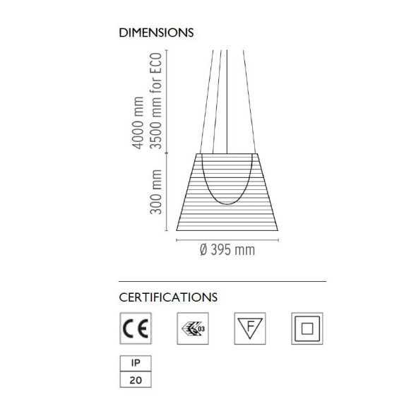 Подвесной светильник Flos Ktribe S2 Transparent F6257000A