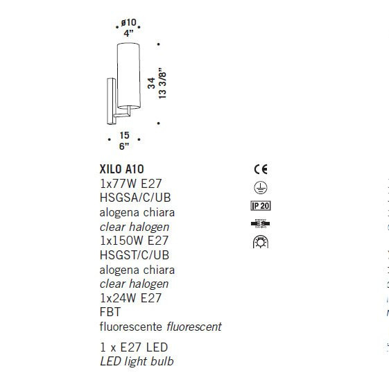 Бра De Majo XILO A10 0XILO0A10
