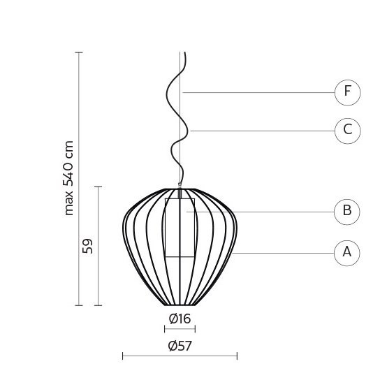 Уличный подвесной светильник Karman Cell SE612-EXT