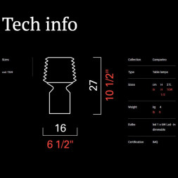 Настольная лампа Barovier&amp;Toso Camparino 7359/CC/MW