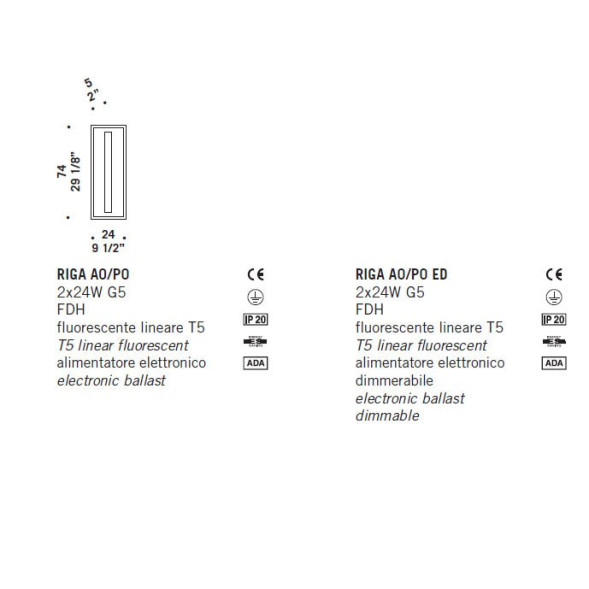 Потолочный светильник De Majo RIGA A0/P0 0RIGA0P00