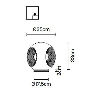 Настольная лампа Fabbian Eyes F34 B01 00