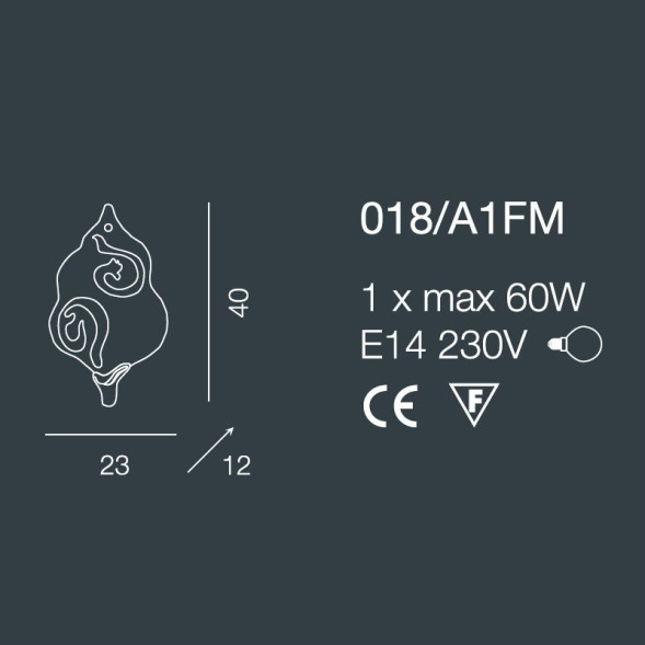 Настенный светильник Bellart Sirio 018/A1FM 10/V10