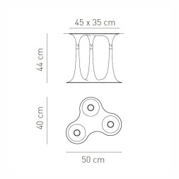 Потолочный светильник Axo Light Nafir PL NAFIR 3 BC OR PLNAFIR3BCORGU1