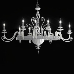 Люстра Euroluce Alicante Axis 10 Silver White