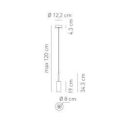 Подвесной светильник Axo Light Spillray SP SPILL P I Cristallo SPSPILPICSCR12V
