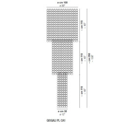 Потолочный светильник Vistosi Giogali PL CA1 E27 CR/TR CR