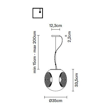 Подвесной светильник Fabbian Eyes F34 A01 01
