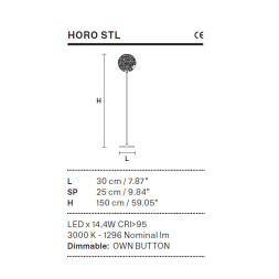 Торшер Masiero HORO STL G18 / AZ
