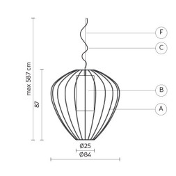 Уличный подвесной светильник Karman Cell SE613-EXT