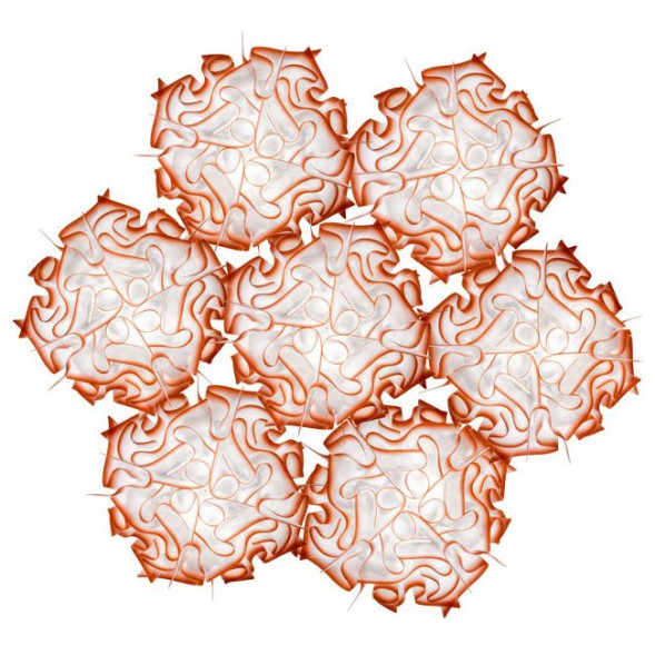 Подвесной светильник Slamp Veli 7 SUSPENSION CHILLI VEL78SOS0006R_000