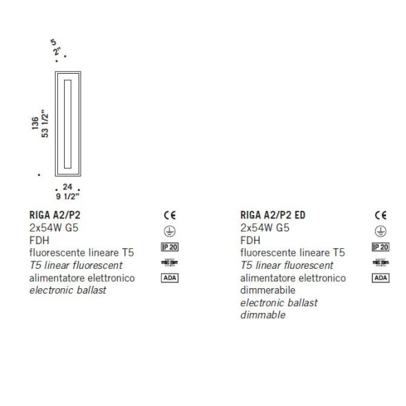 Потолочный светильник De Majo RIGA A2/P2 ED 0RIGA0P21