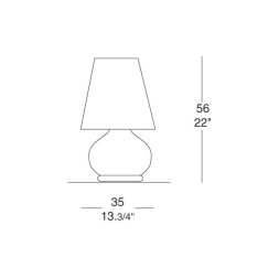 Настольная лампа Leucos Paralume M 0002516