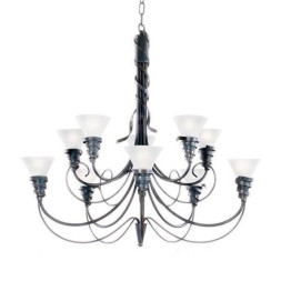 Люстра Masca Futura 1565/10 Peltro / Glass 116