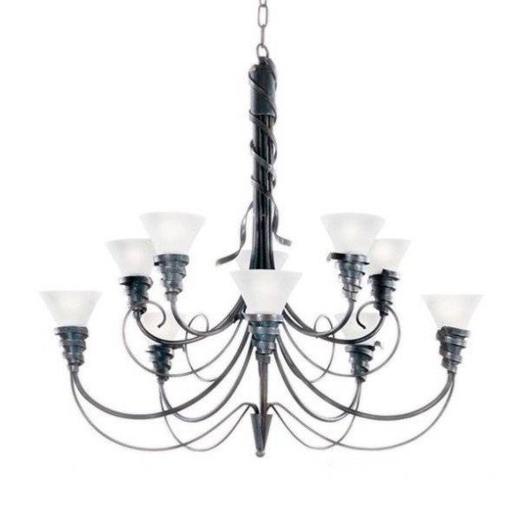 Люстра Masca Futura 1565/10 Peltro / Glass 116