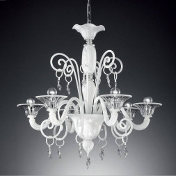 Люстра Vetri Lamp 972/6 Bianco/Cristallo