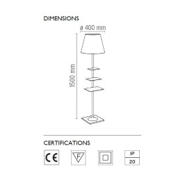 Торшер Flos Bibliotheque Nationale Transparent F1011000