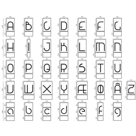 Настенный светильник Artemide Alphabet 1211I00A + supp