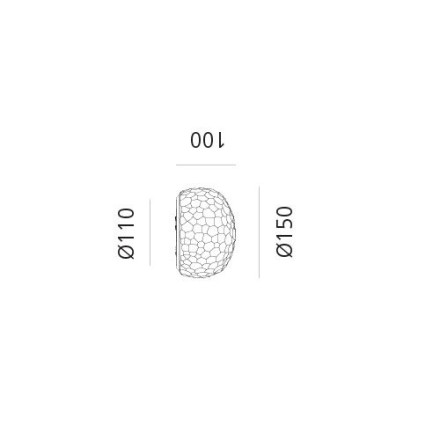Настенный светильник Artemide Meteorite 1707010A