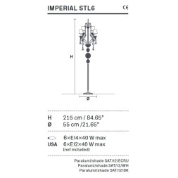 Торшер Masiero Imperial STL6 G04 Cut