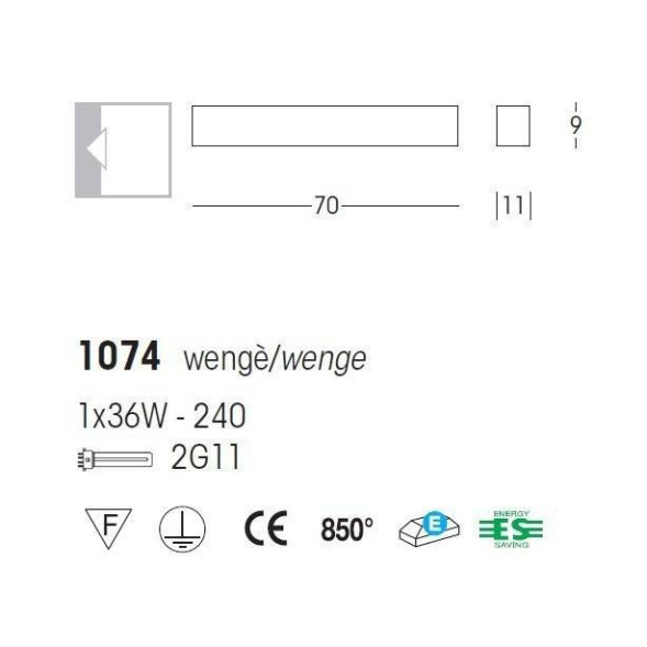 Настенный светильник Linea Light Curve 1074