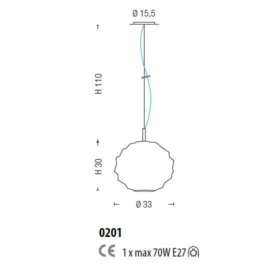 Подвесной светильник Sylcom Emisphera 0201 CR