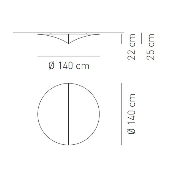 Потолочный светильник Axo Light Nelly PL NEL 140 PLNEL140BCXXE27