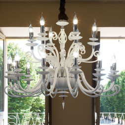 Люстра Euroluce Alicante L12+6 silver White