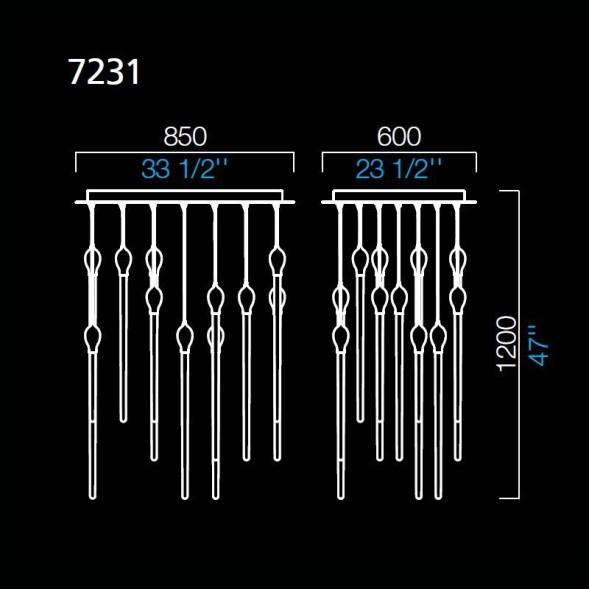 Каскад Barovier&amp;Toso Liuk 7231/IA