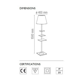 Торшер Flos Bibliotheque Nationale Aluminized bronze F1011046