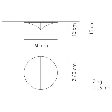 Настенно-потолочный светильник Axo Light Nelly PL NELL 60 PLNELL60BCXXE27