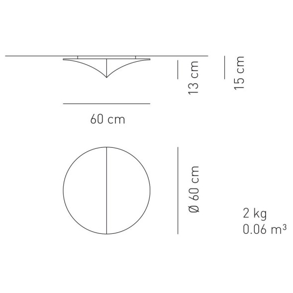 Настенно-потолочный светильник Axo Light Nelly PL NELL 60 PLNELL60BCXXE27