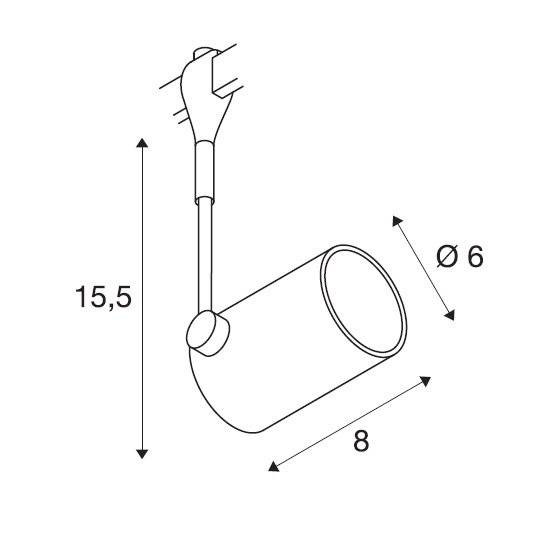 Трековый светильник SLV Bima 185450