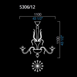 Люстра Barovier&amp;Toso Fauve 5306/12/CC