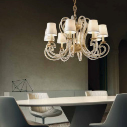 Люстра Masiero Cristalis 8 V99 SAT/14/ECRU CUT CRYSTAL