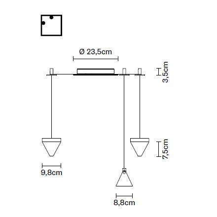 Подвесной светильник Fabbian Tripla F41 G01 21
