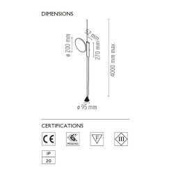 Подвесной светильник Flos OK White F4640009