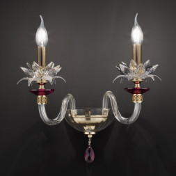 Бра Euroluce Lily A2 shiny gold ruby
