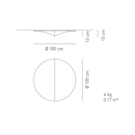 Настенно-потолочный светильник Axo Light Nelly PL NEL 100 PLNEL100BCXXE27