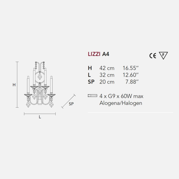 Бра Masiero Lizzi A4 V13