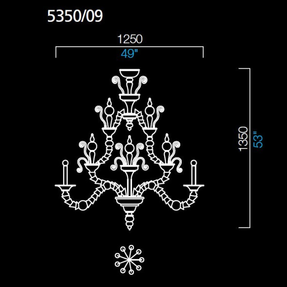 Люстра Barovier&amp;Toso Taif 5350/09/LQ