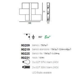 Настенно-потолочный светильник Linea Light Triad 90225