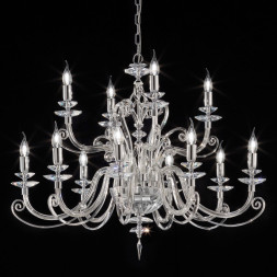 Люстра Euroluce Alicante L8+4 silver Clear