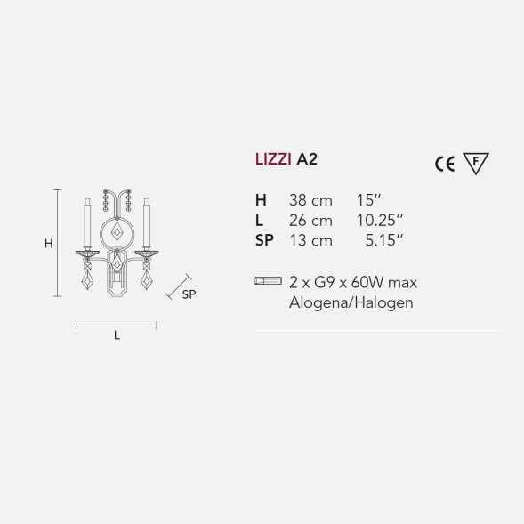 Бра Masiero Lizzi A2 V13