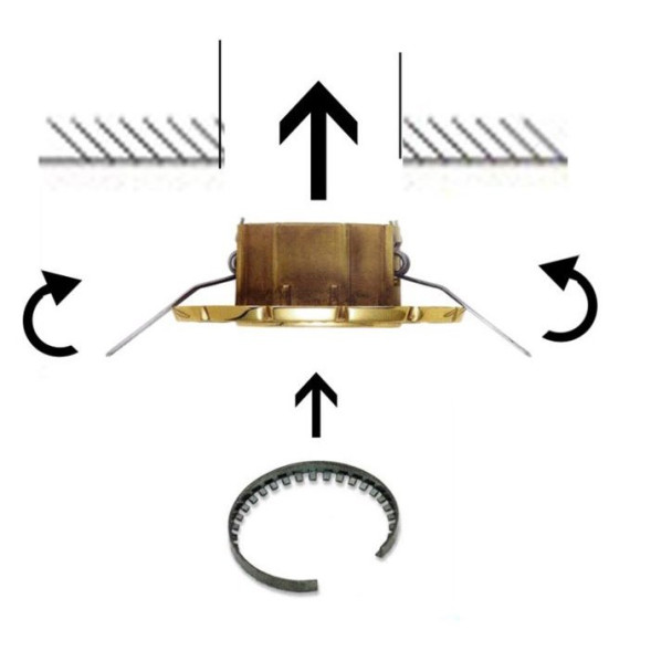 Встраиваемый спот (точечный светильник) IlParalume MARINA 7710 1819/OV