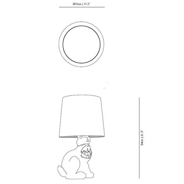 Настольная лампа MOOOI Rabbit MO-PALI312900 + MO-PALI312002