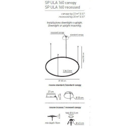 Подвесной светильник Axo Light U-Light SP ULA 160 LED RU XX