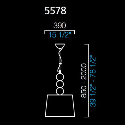 Подвесной светильник Barovier&Toso Marta 5578/AL/NN