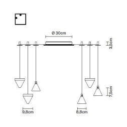 Подвесной светильник Fabbian Tripla F41 G03 21