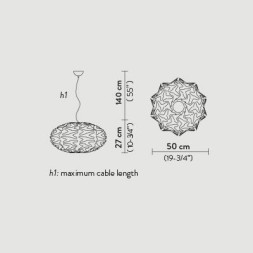 Подвесной светильник Slamp Cactus SUSPENSION GOLD CAC78SOS0002O_000